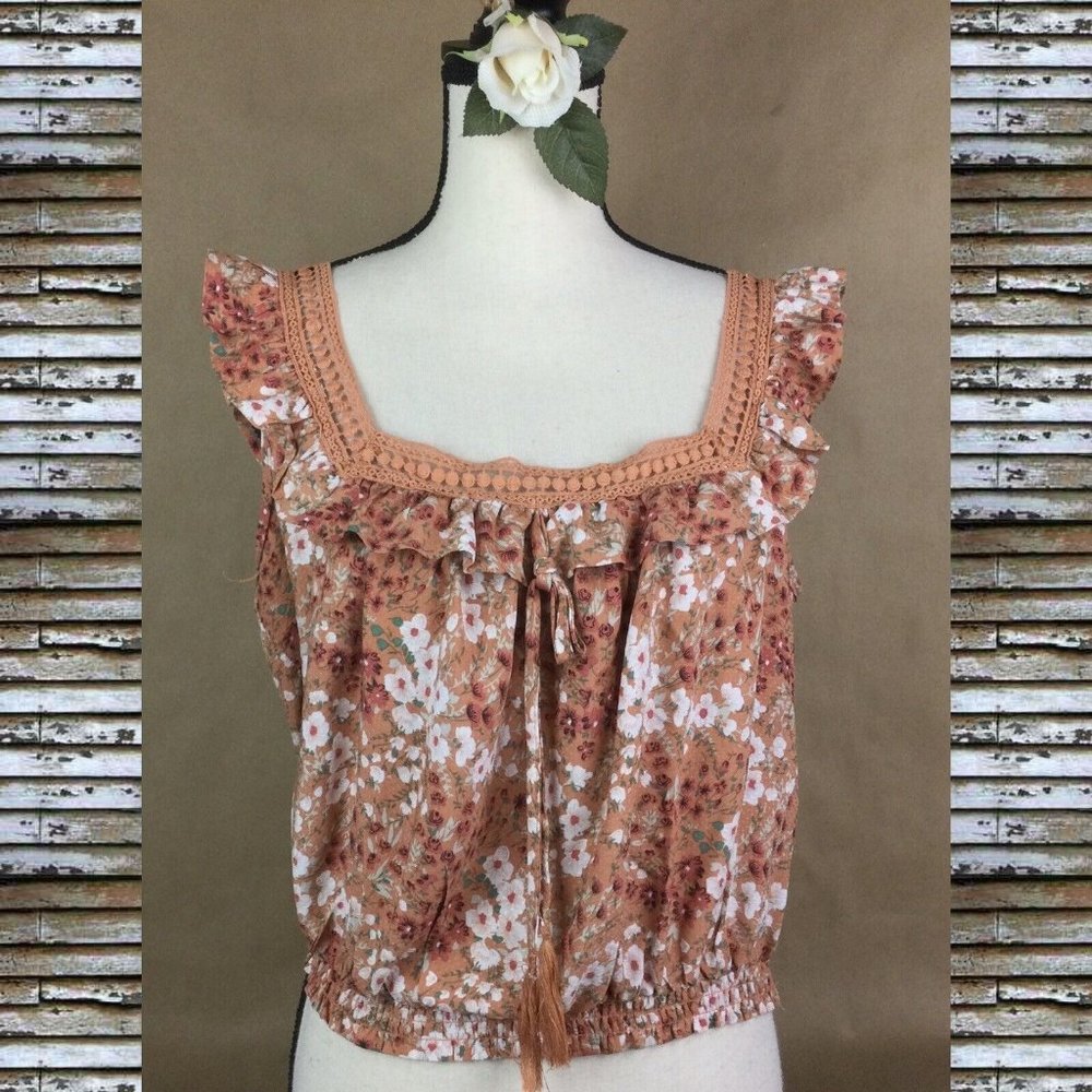 COPY - CYNTHIA ROWLEY Floral Sleeveless Top